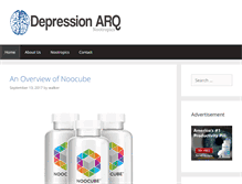 Tablet Screenshot of depressionarq.org
